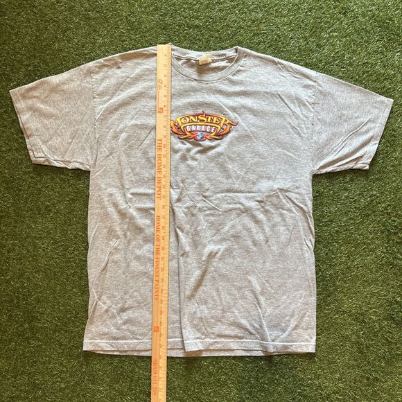 VINTAGE Monster Garage T Shirt Mens XL Gray TV Show Graphic 2003 00s Y2K - Picture 2 of 8